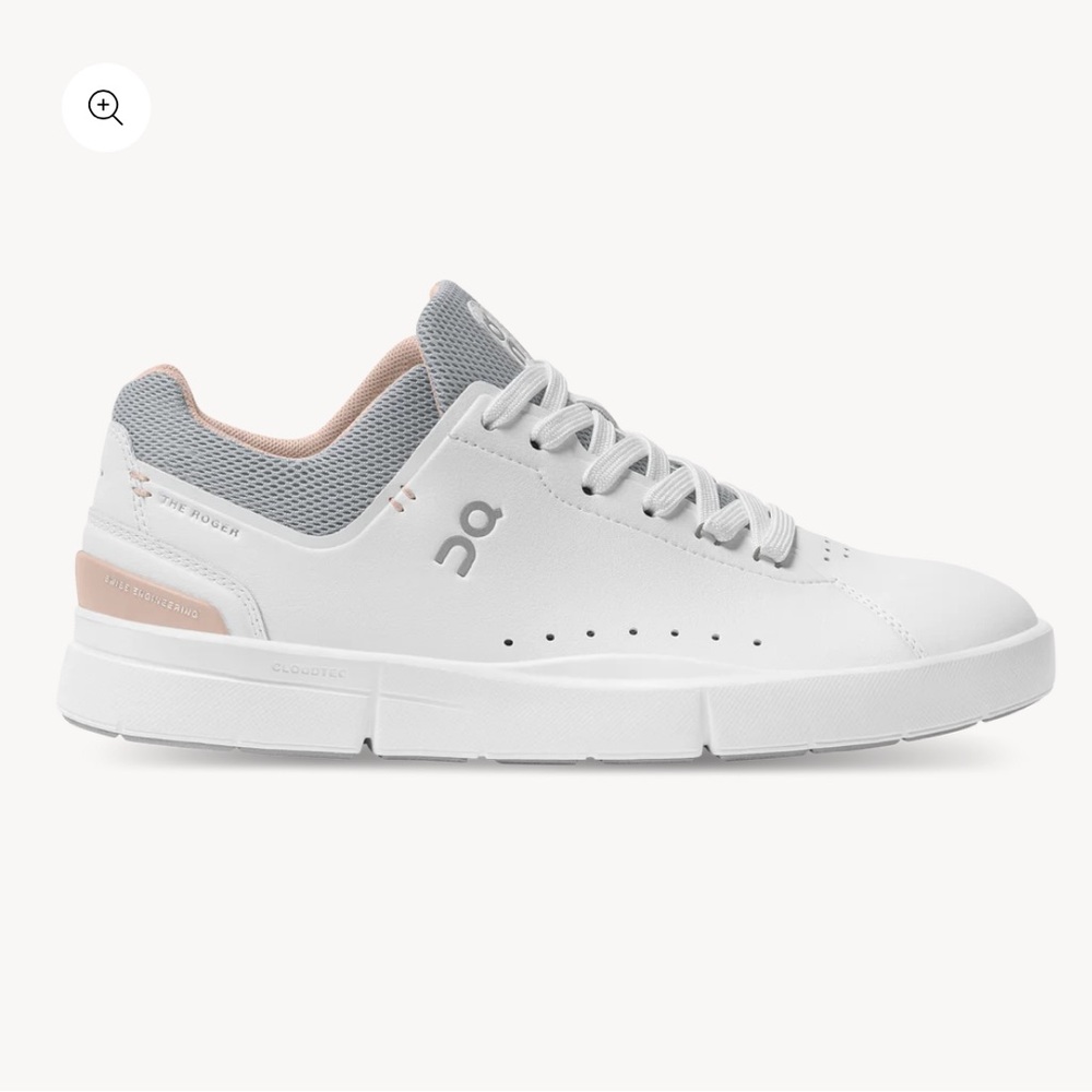 On Cloud The Roger Advantage White Rose Sneaker